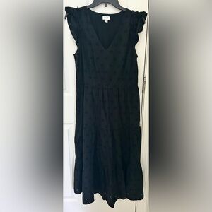 J Crew Eyelet Midi Dress (Size 6)